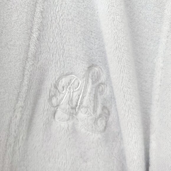 Lauren Ralph Lauren - Plush Embroidered Robe with Belt - Picture 2 of 6